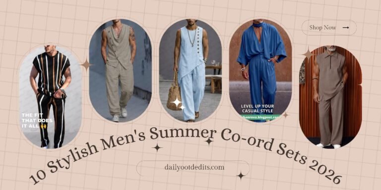 Stylish Men’s Summer Co-ord Sets to Buy in 2026