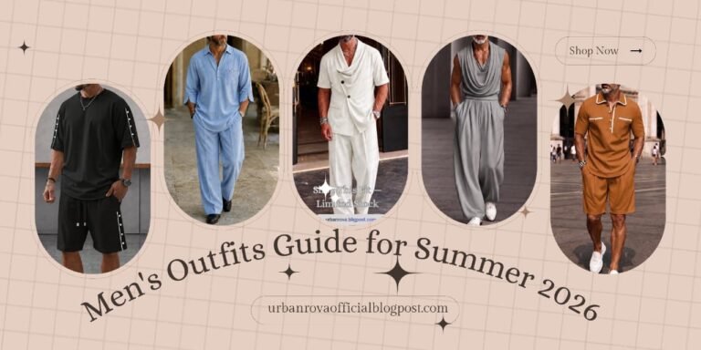 Men’s Smart Casual Outfits 2026 — From Brunch to Rooftop Bar