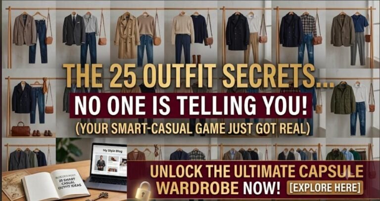 Men’s Smart Casual Outfits 2026 | Style Guide for Modern Men’s Clothing